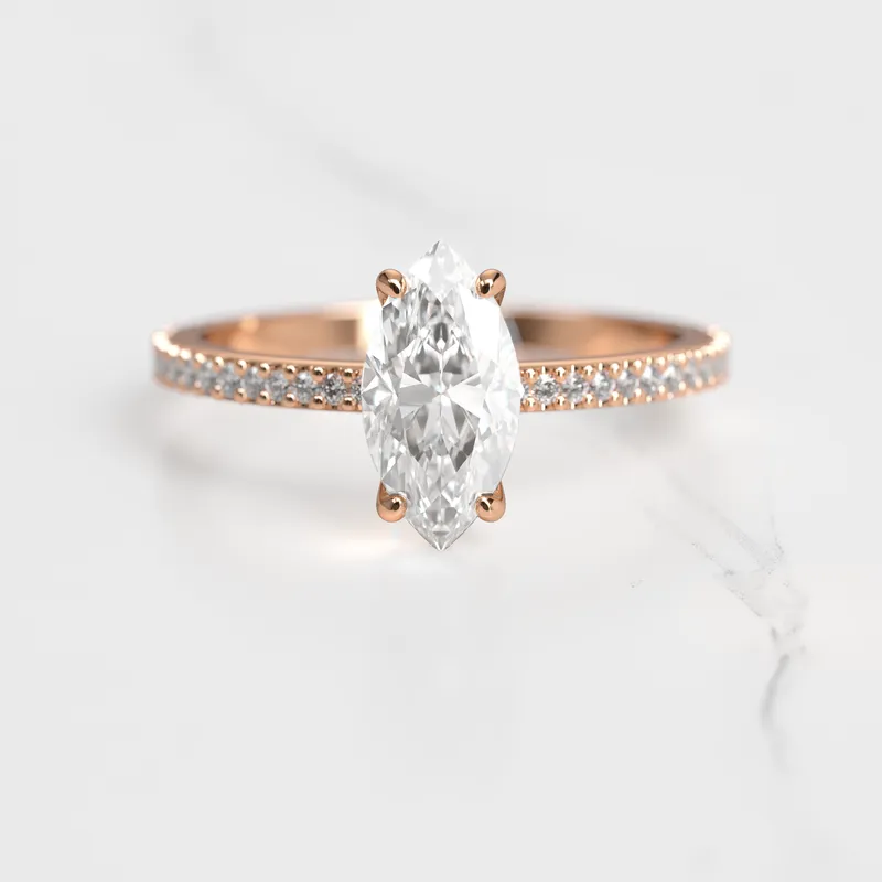 Marquise Full Pave Diamond Ring vy 2