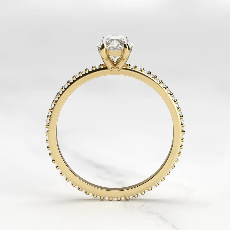 Marquise Full Pave Diamond Ring vy 7