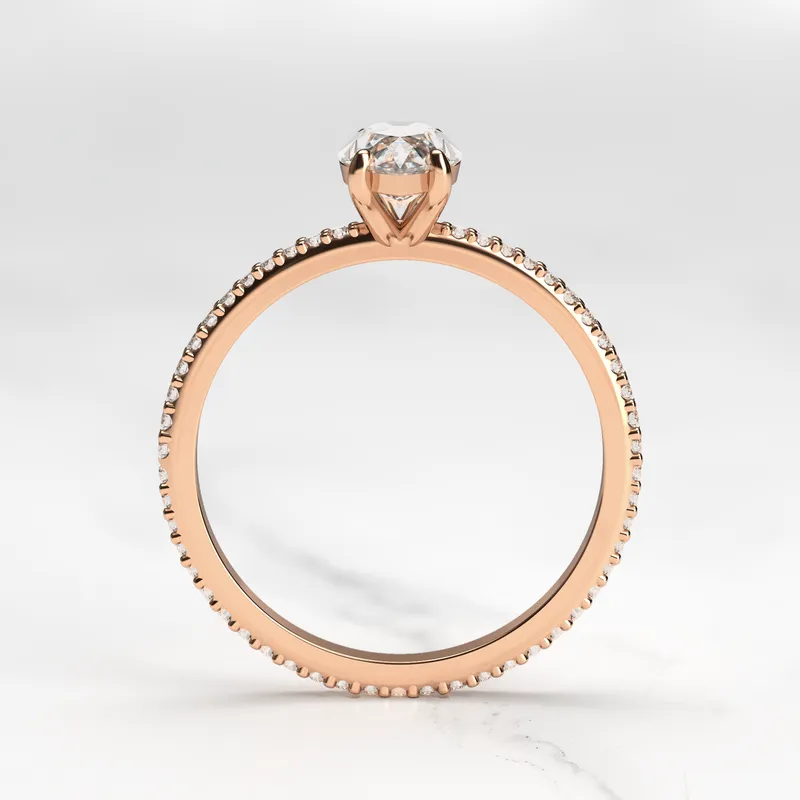 Marquise Full Pave Diamond Ring vy 8