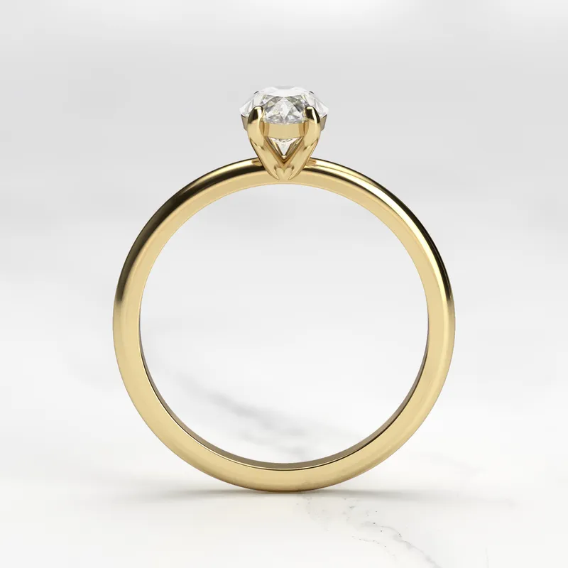 Marquise Solitaire Diamond Ring vy 7