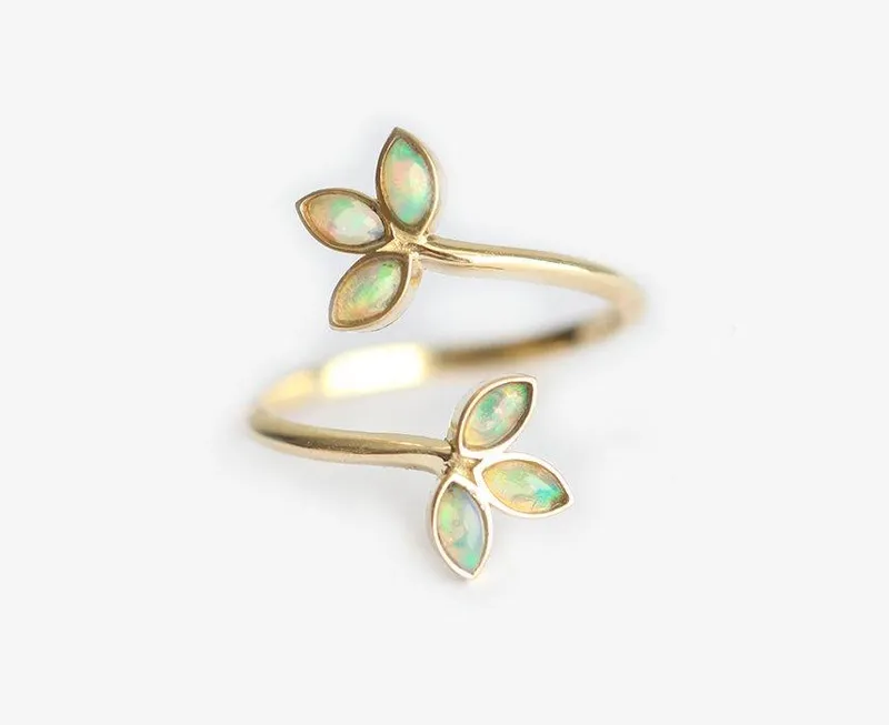 Marsha Opal Ring green engagement ring
