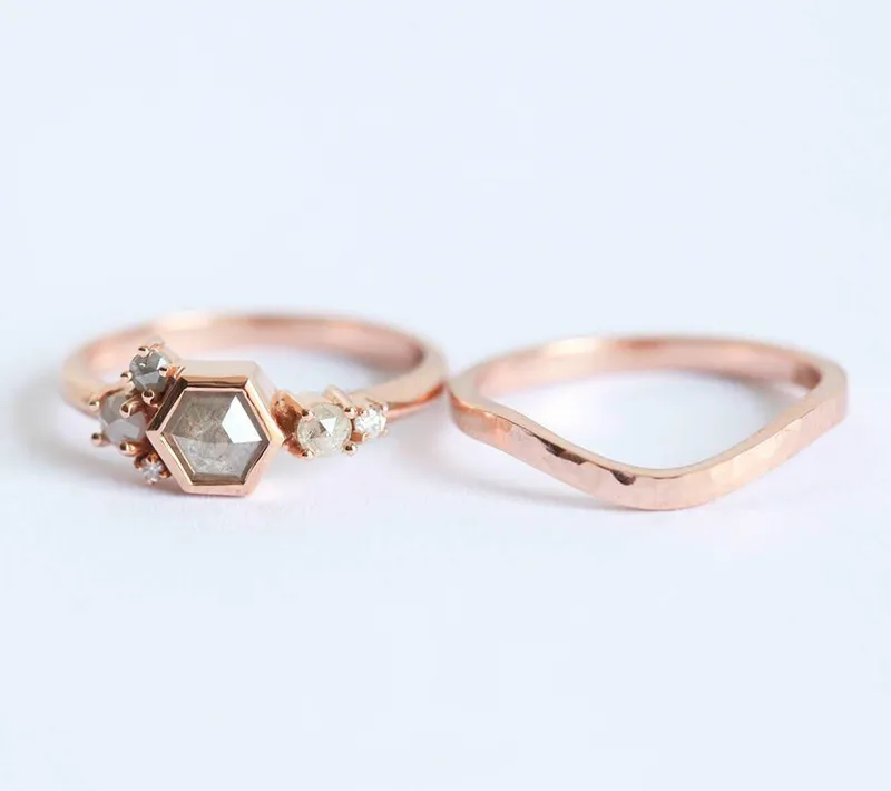 Meadow Salt & Pepper Ring Set view 2