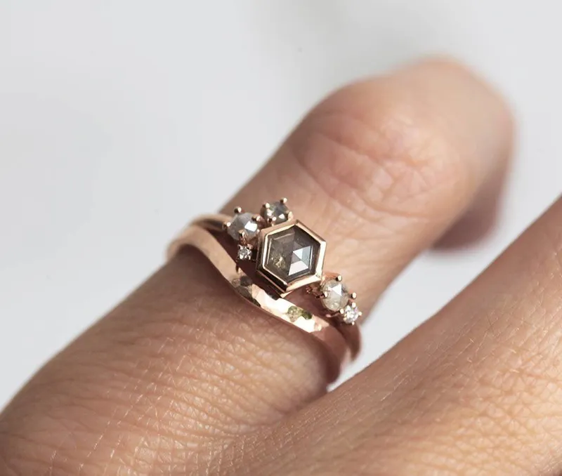 Meadow Salt & Pepper Ring Set view 3