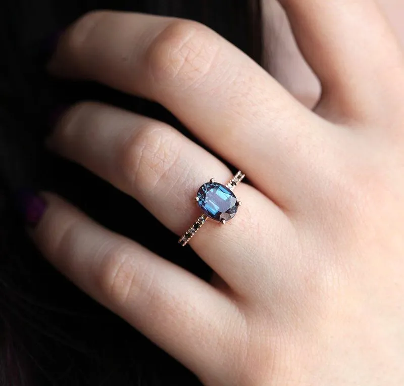 Mercedes Alexandrite Ring view 3