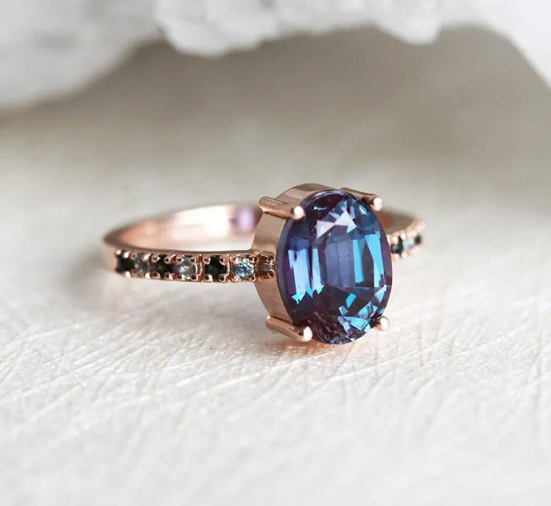 Mercedes Alexandrite Ring view 5