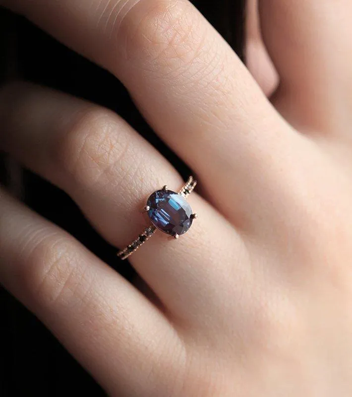 Mercedes Alexandrite Ring view 6