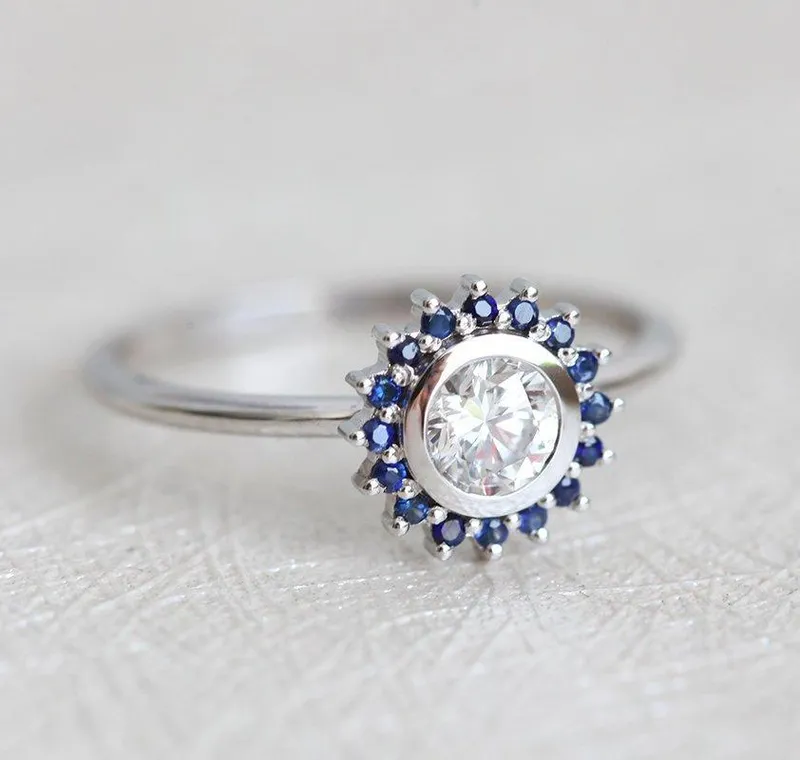 MEYTAL DIAMOND & SAPPHIRE RING vy 2
