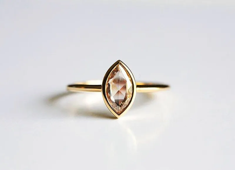 Modern Diamond Wedding Set, Unique Ring Set view 6