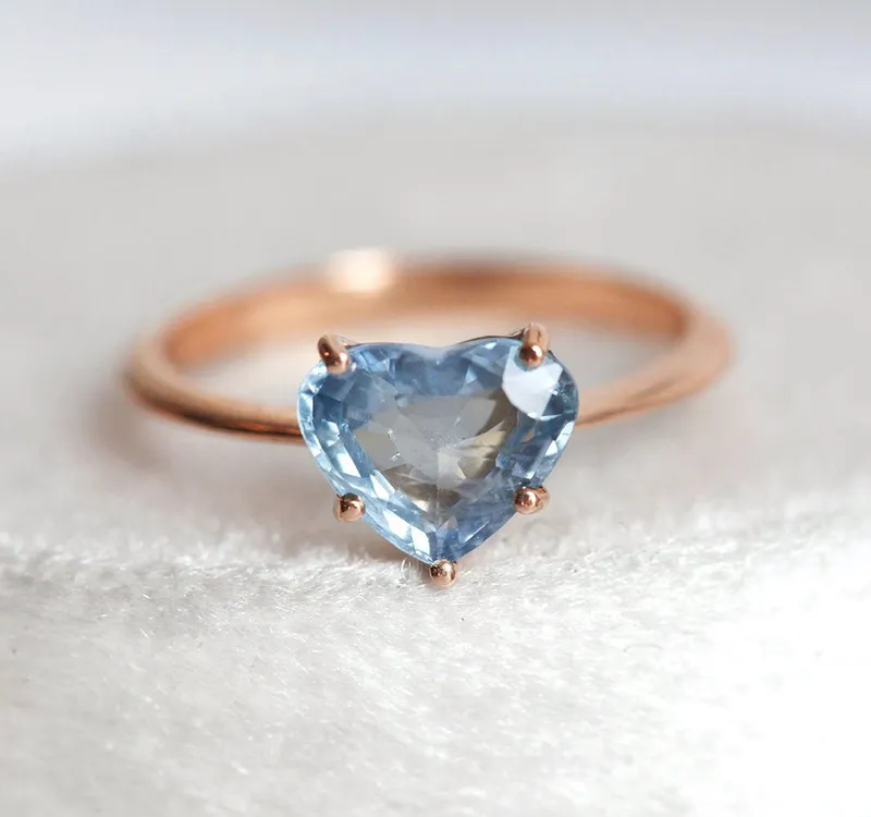 Molly Heart Sapphire Ring vy 10