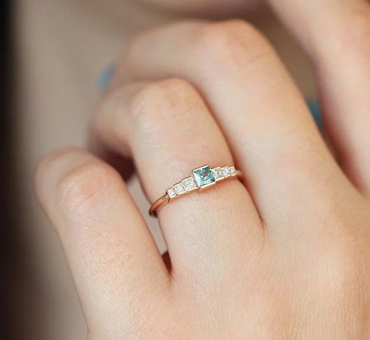 Montana Sapphire Diamond Ring vy 3