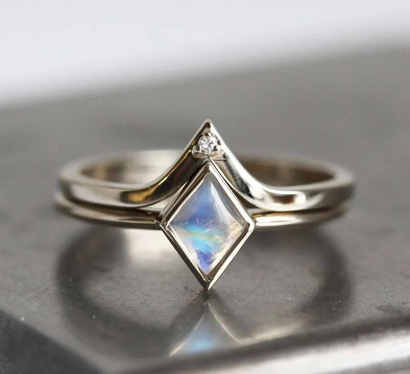 Moonstone Ring, Moonstone Engagement Ring engagement ring
