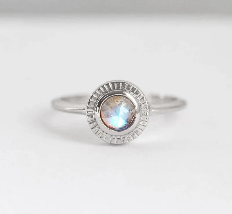 Moonstone Sun Ring view 5