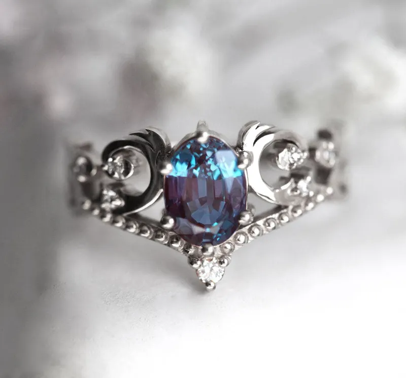 NAIRA OVAL ALEXANDRITE RING vy 11