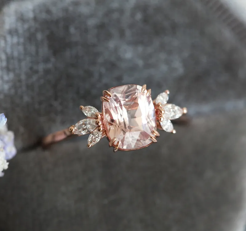 Nicola Sapphire Diamond Ring view 10