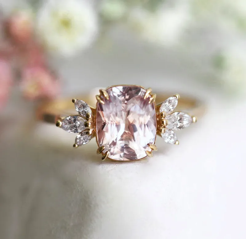Nicola Sapphire Diamond Ring view 11