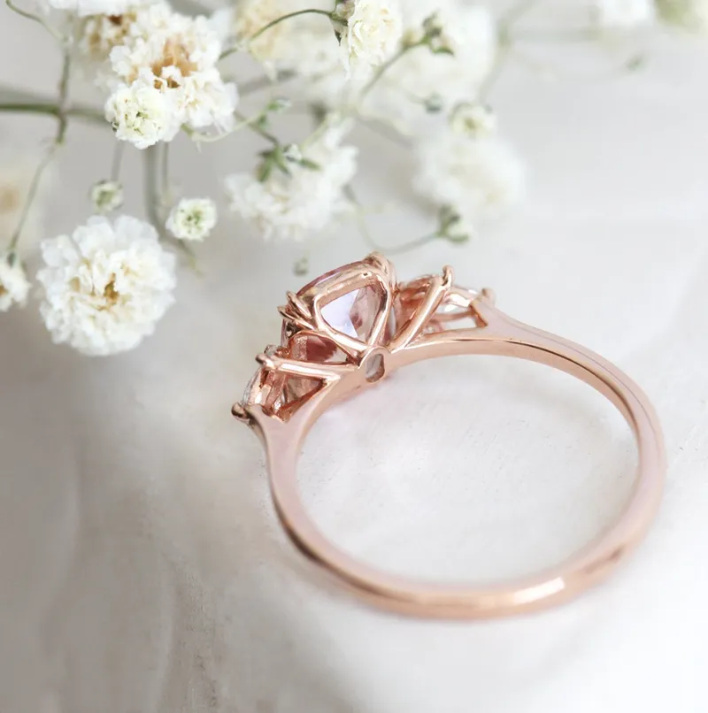 Nicola Sapphire Diamond Ring view 8