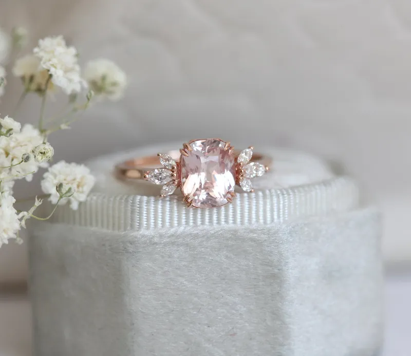 Nicola Sapphire Diamond Ring view 9
