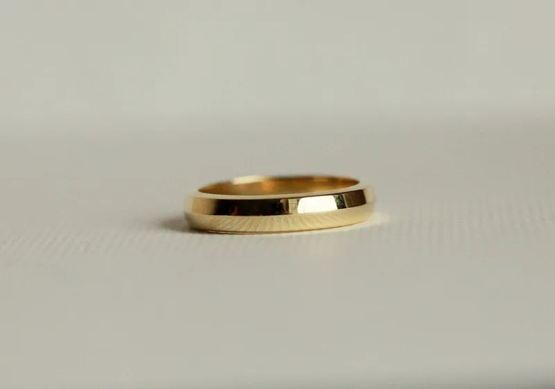 NOEL GOLD WEDDING RING SET, DIAMOND WEDDING SET vy 4
