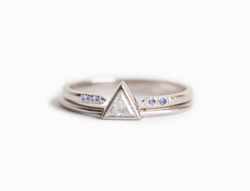 Noor Tanzanite Open Band view 4