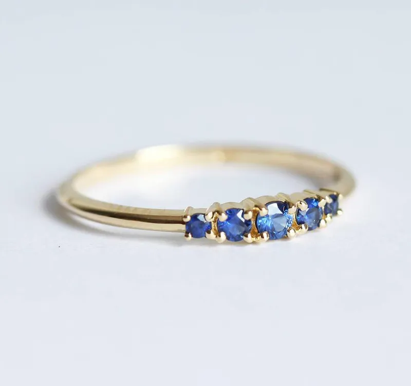 Nova Blue Sapphire Ring vy 2