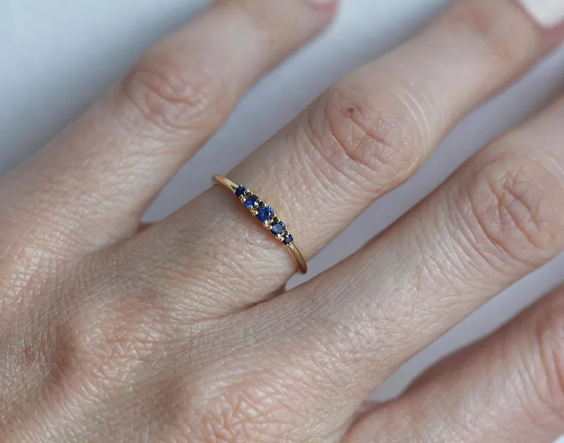 Nova Blue Sapphire Ring vy 3