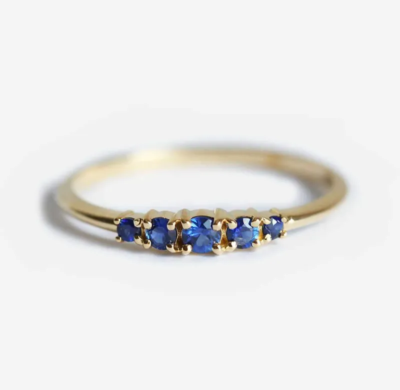 Nova Blue Sapphire Ring blue sapphire round cut engagement ring