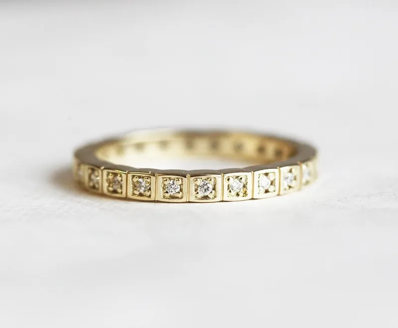 Opal Wedding Ring Set, Halo Opal Ring vy 5