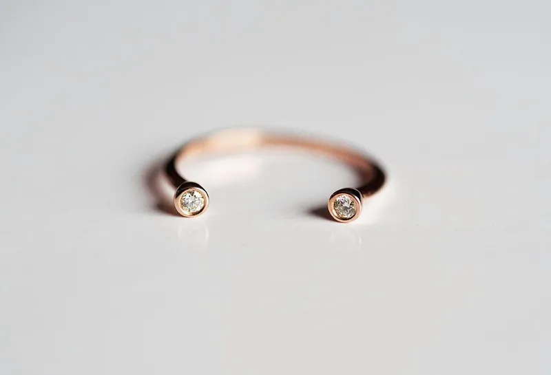 Open Ring, Birthstone Ring vy 4