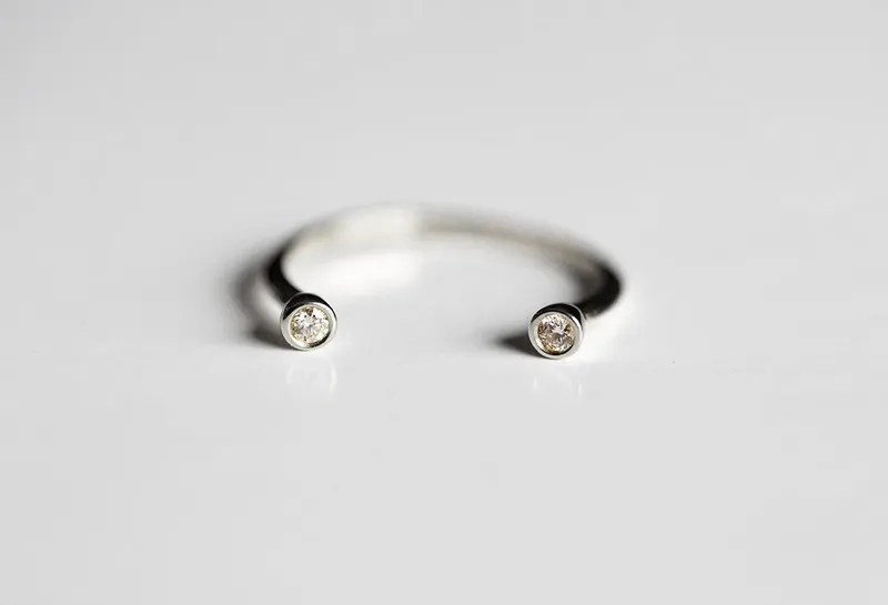 Open Ring, Birthstone Ring vy 5