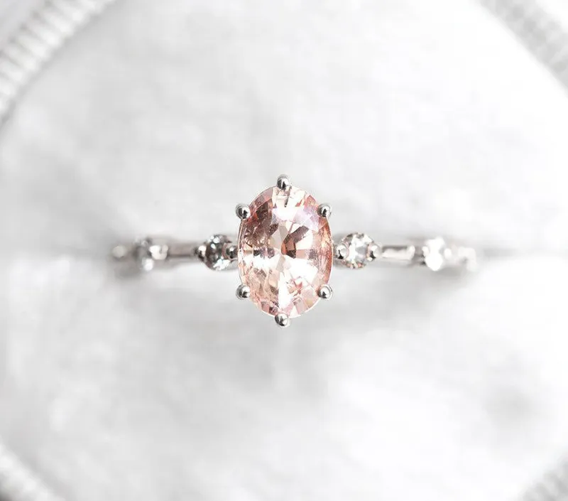 OPHELIA OVAL SAPPHIRE DIAMOND RING vy 12