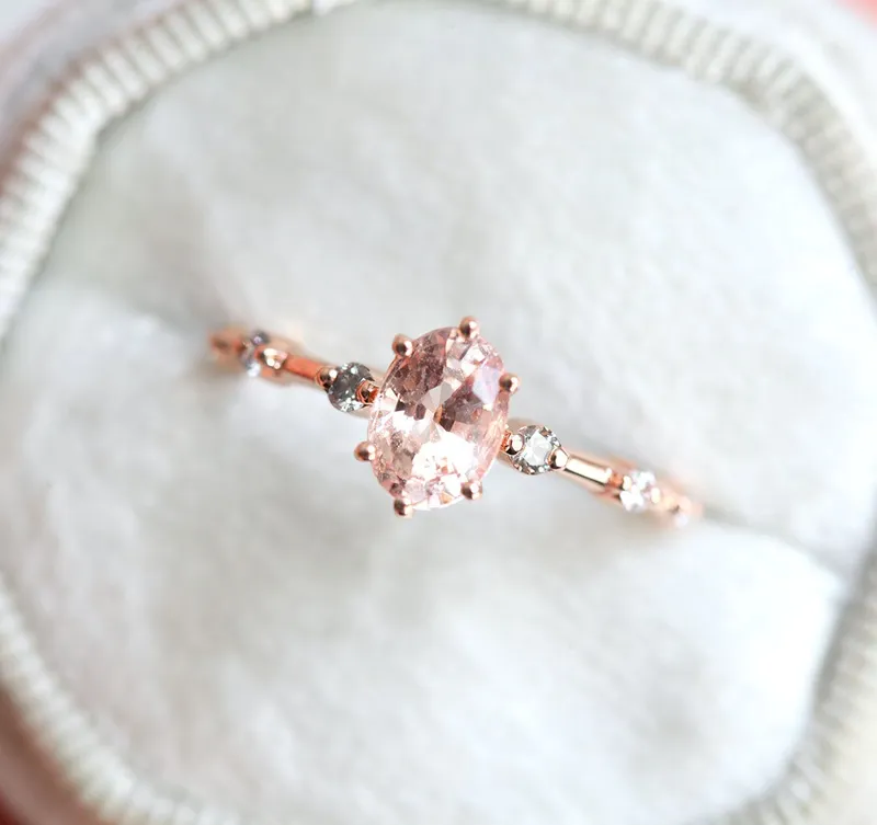 OPHELIA OVAL SAPPHIRE DIAMOND RING vy 5