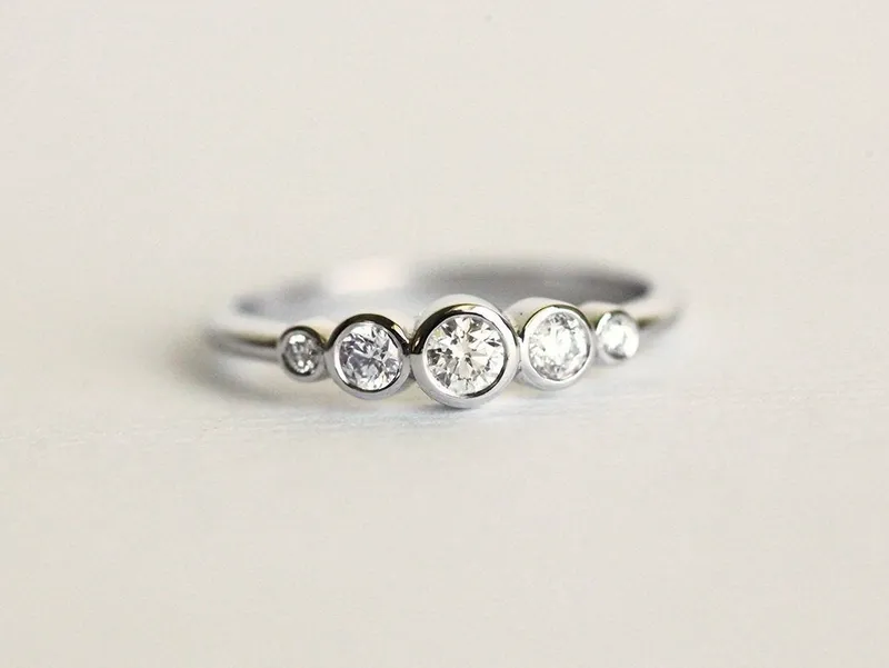 Otty Bezel Diamond Ring diamond round cut engagement ring