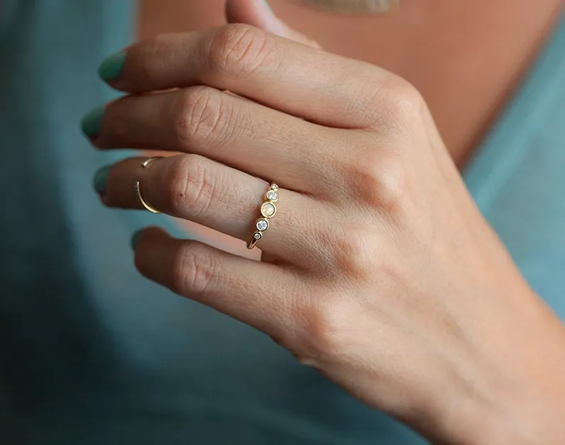 Otty Opal & Diamond Ring view 3