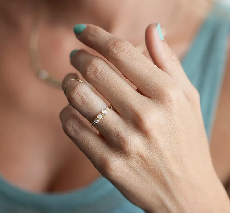 Otty Opal & Diamond Ring view 4