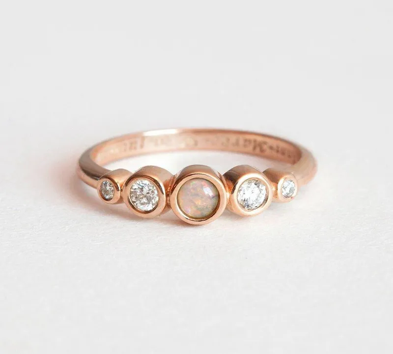 Otty Opal & Diamond Ring view 6