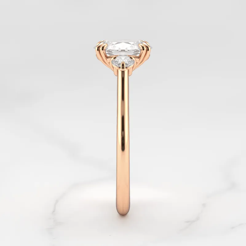 Oval Diamond Ring With Accent Stones view 12