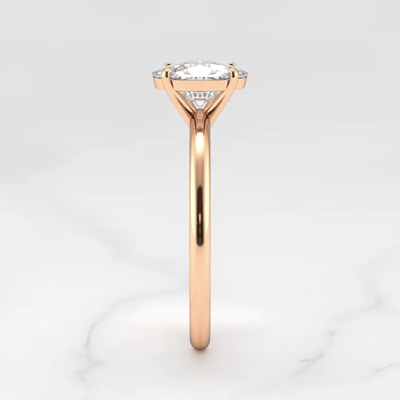 Oval Solitaire Diamond Ring vy 10