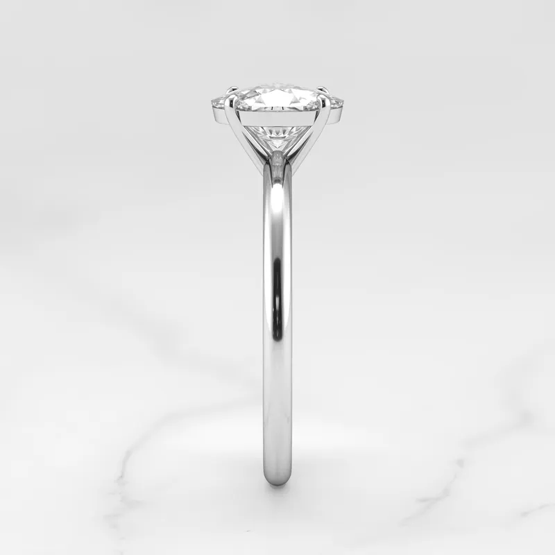 Oval Solitaire Diamond Ring vy 11