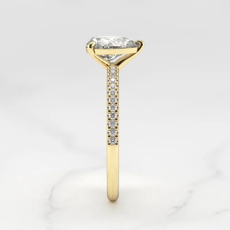 PEAR HALF PAVE DIAMOND RING vy 7
