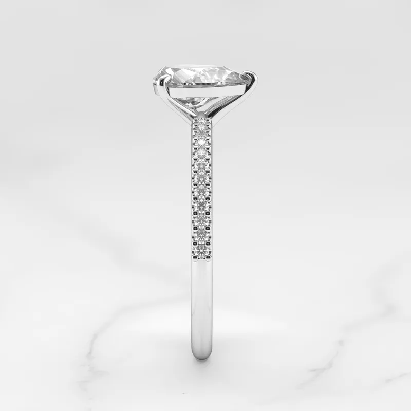 PEAR HALF PAVE DIAMOND RING vy 9