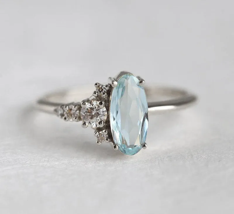 Paityn Oval Aquamarine Diamond Ring vy 11