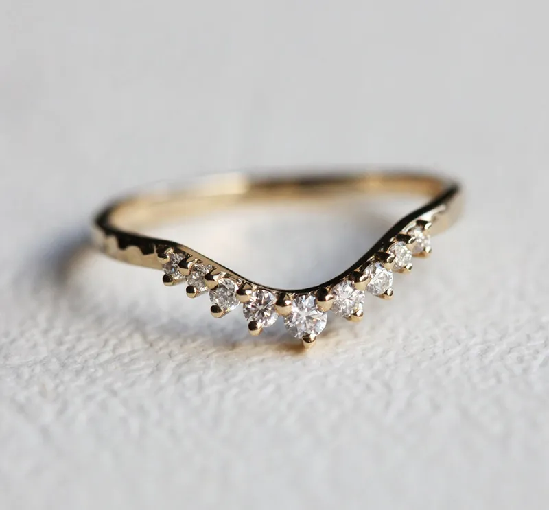 Paloma Moissanite Three Stone Ring view 8