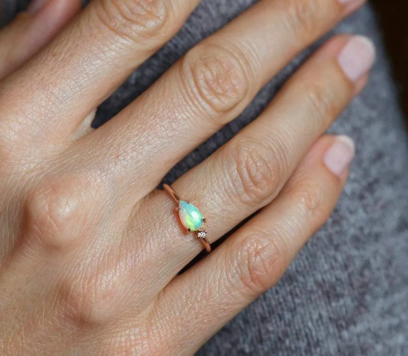 Pamela Pear Opal Ring vy 3