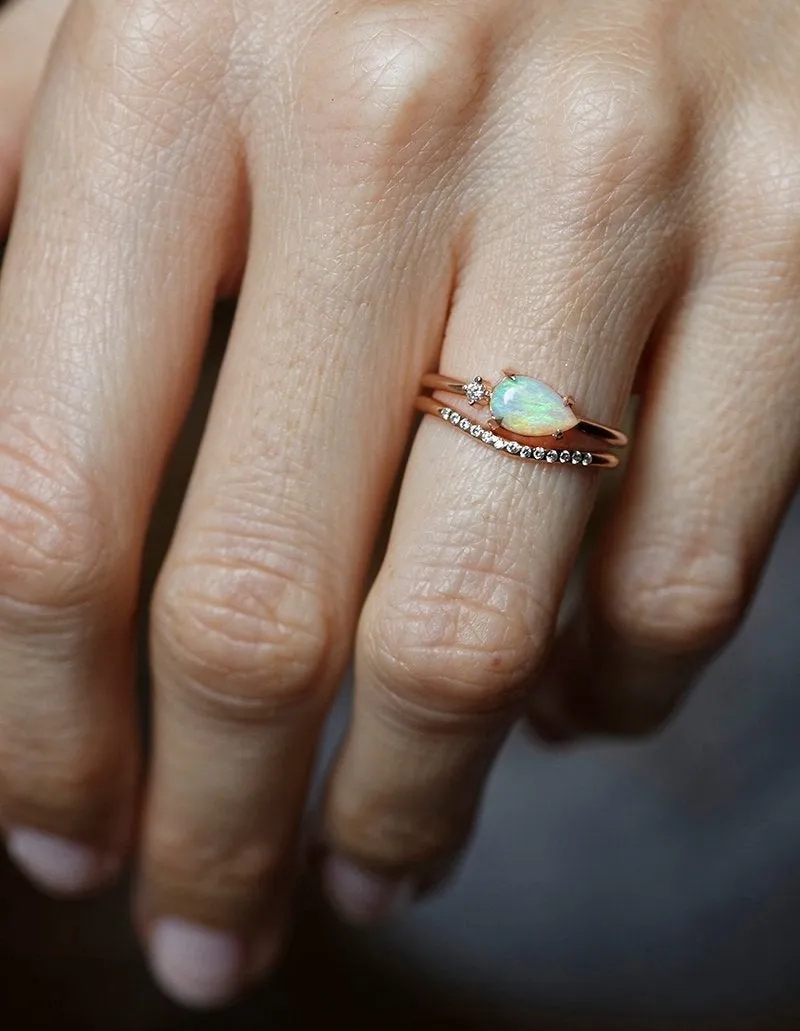 Pamela Pear Opal Ring vy 9