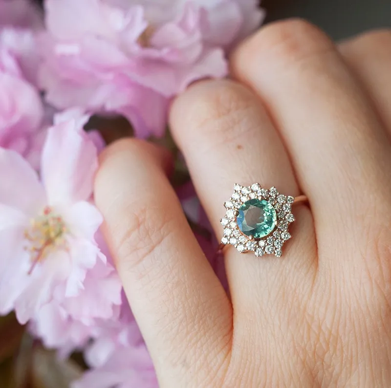 Patricia Sapphire Diamond Ring vy 2