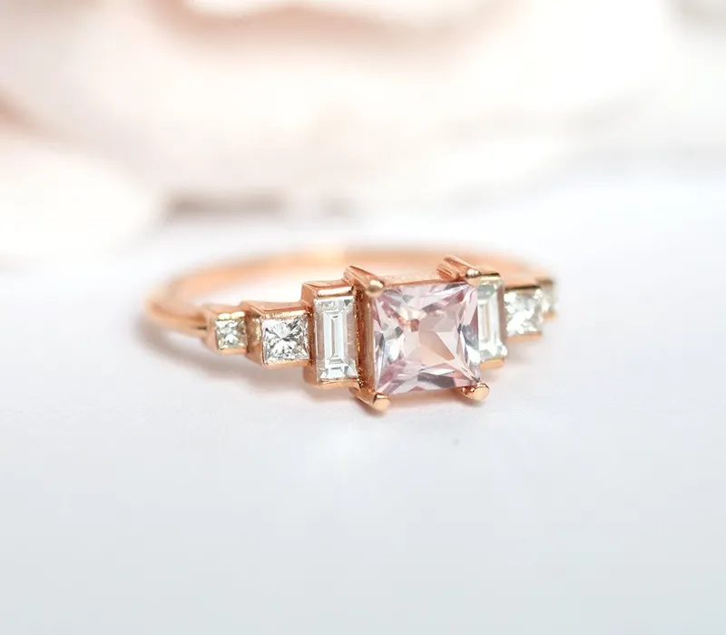 Paula Artdeco Sapphire Diamonds Ring vy 10