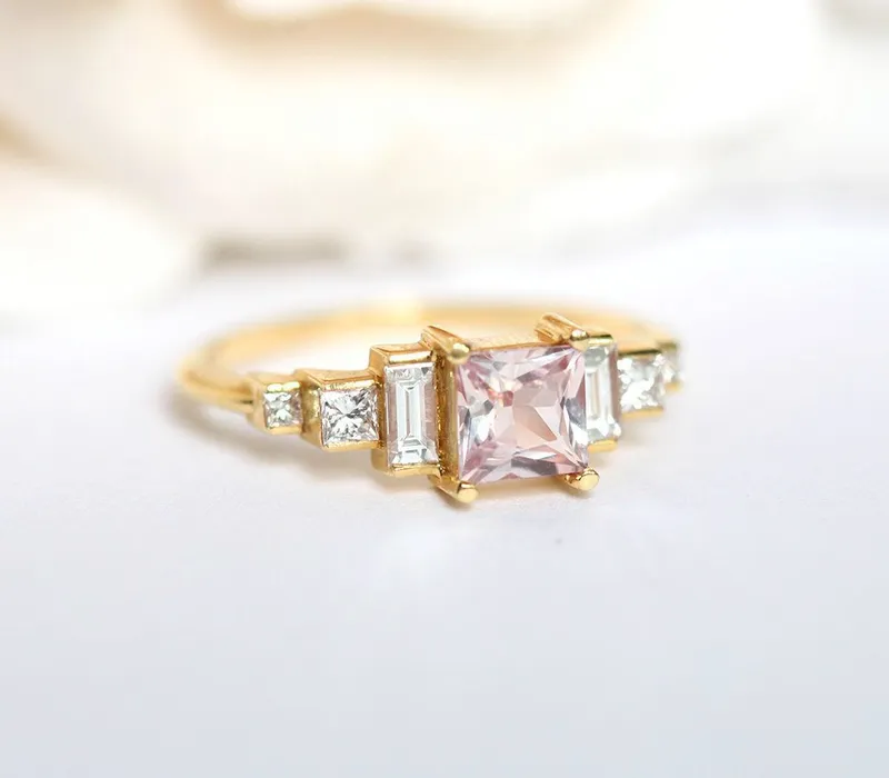 Paula Artdeco Sapphire Diamonds Ring vy 11