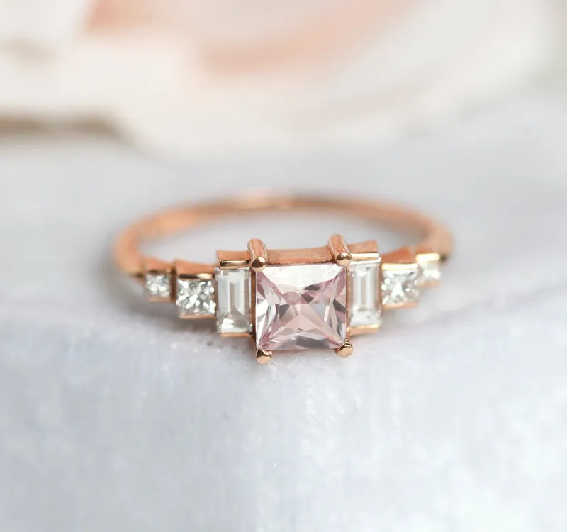 Paula Artdeco Sapphire Diamonds Ring vy 2