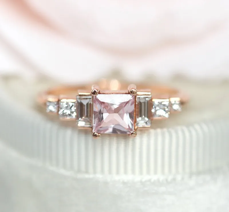 Paula Artdeco Sapphire Diamonds Ring vy 5