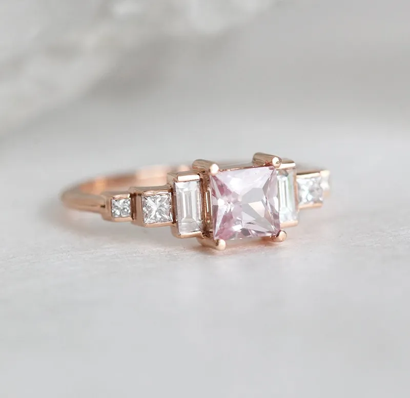 Paula Artdeco Sapphire Diamonds Ring vy 8